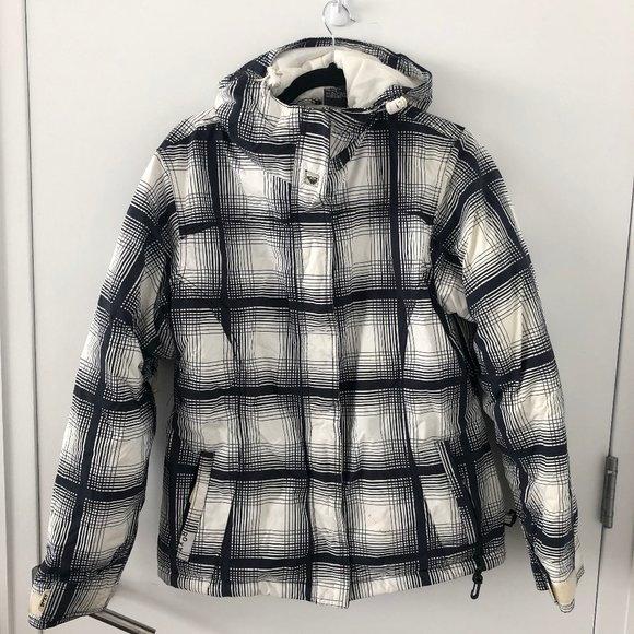 roxy plaid ski jacket